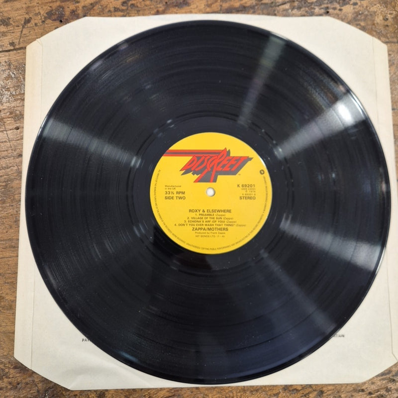 LP Frank Zappa The Mothers Roxy And Elsewhere K 69201 Rock Vinile
