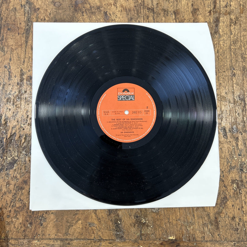 LP The Best Of 5th Dimension Plydor 2482 115 Italy 1973 Funk Soul Disco Vinile