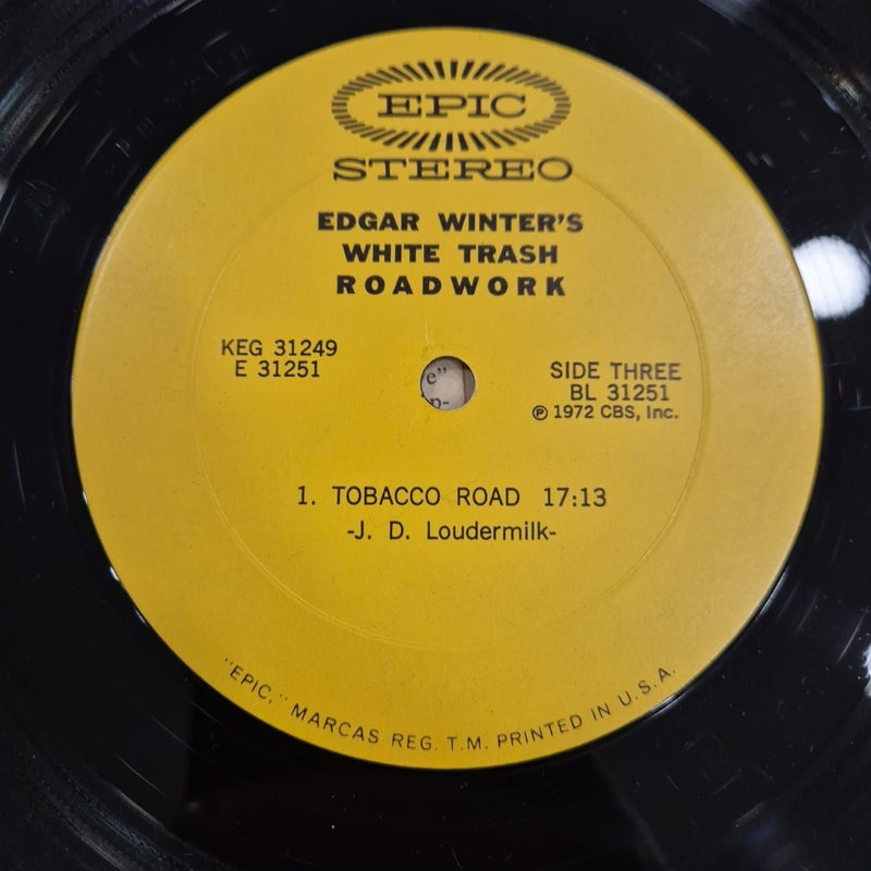 LP Edgar Winter's White Trash Roadwork KEG 31249 Electronic Rock Vinile