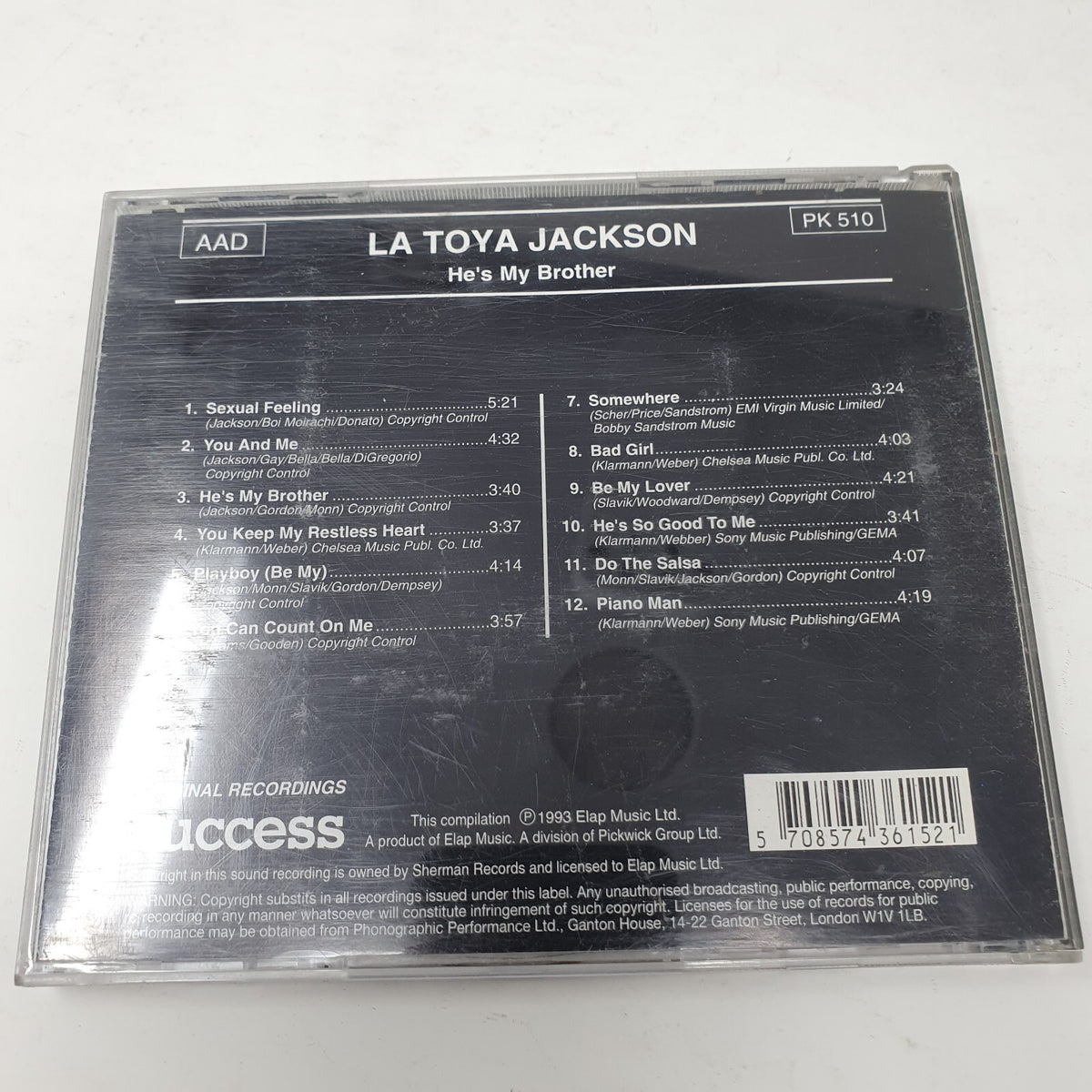 CD La Toya Jackson – He's My Brother Success – 16152CD