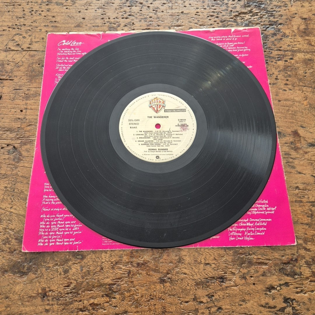 LP Donna Summer The Wanderer U 99124 Funk Soul Disco Pop 1980 Wea Italiana