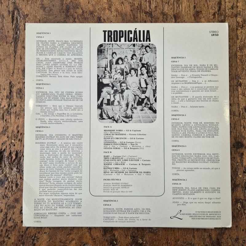 LP Tropicalia - Ou Panis Et Circencis LR150 Musica Rock Psychedelic Vinile
