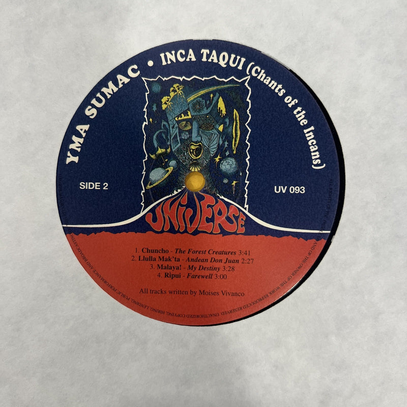 10" Vinyl Latin Yma Sumac, Moises Vivanco – Inca Taqui Mambo Exotica Italy 2003