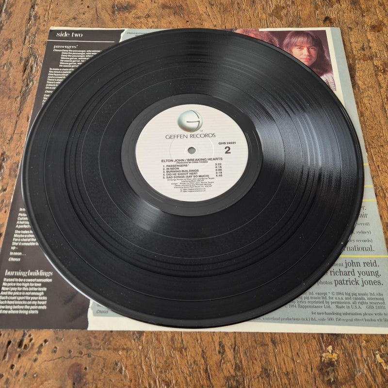 LP Elton John - Breakng Hearts GHS 24031 Musica Rock Pop 1984 Vinile