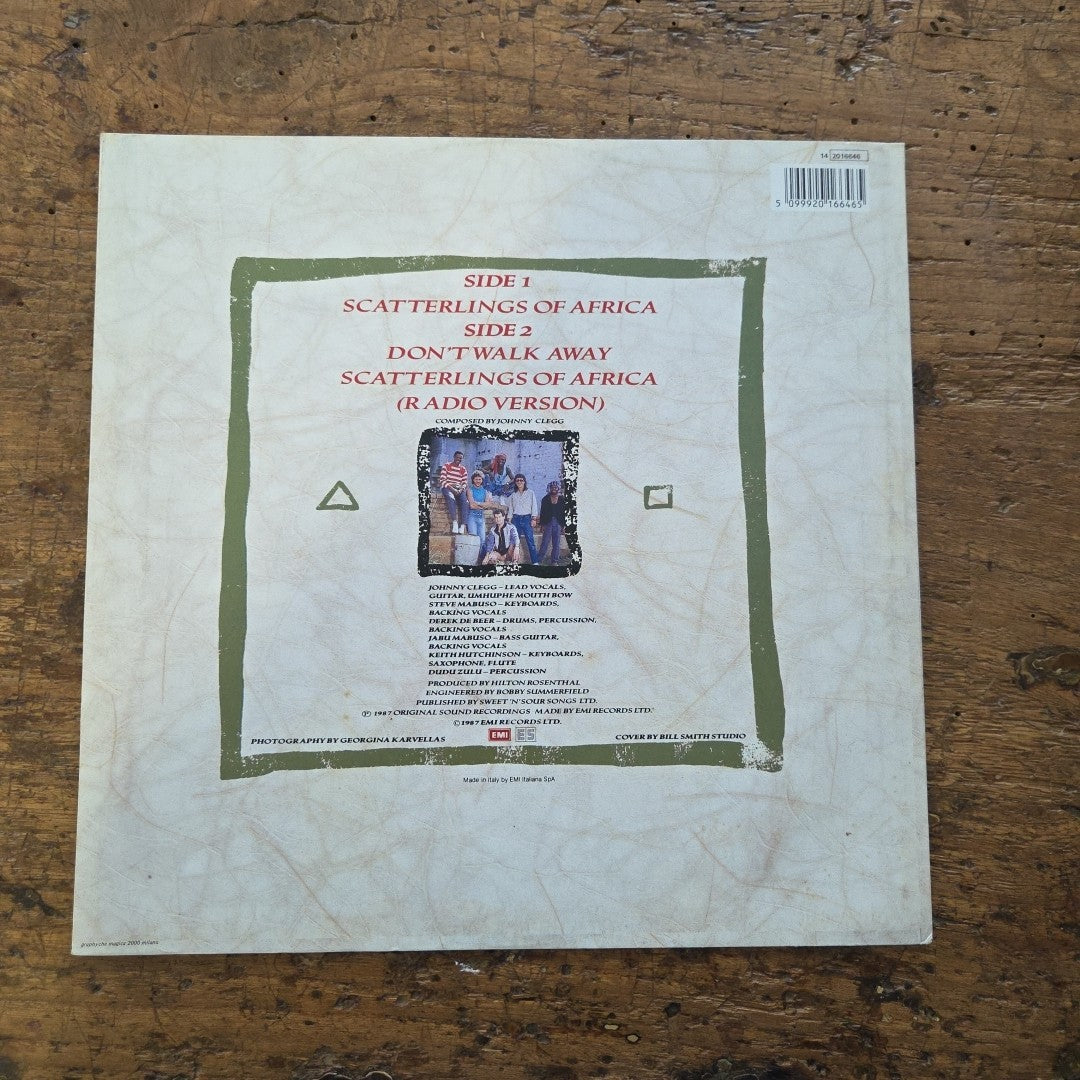 LP Johnny Clegg & Savuka- Scattering Of Africa 14 2016646 1987 Musica Pop Vinile
