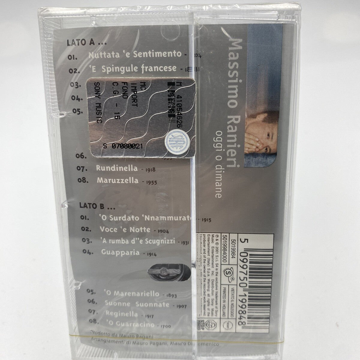 MUSICASSETTA Tape SS Massimo Ranieri - Oggi O Dimane Italy