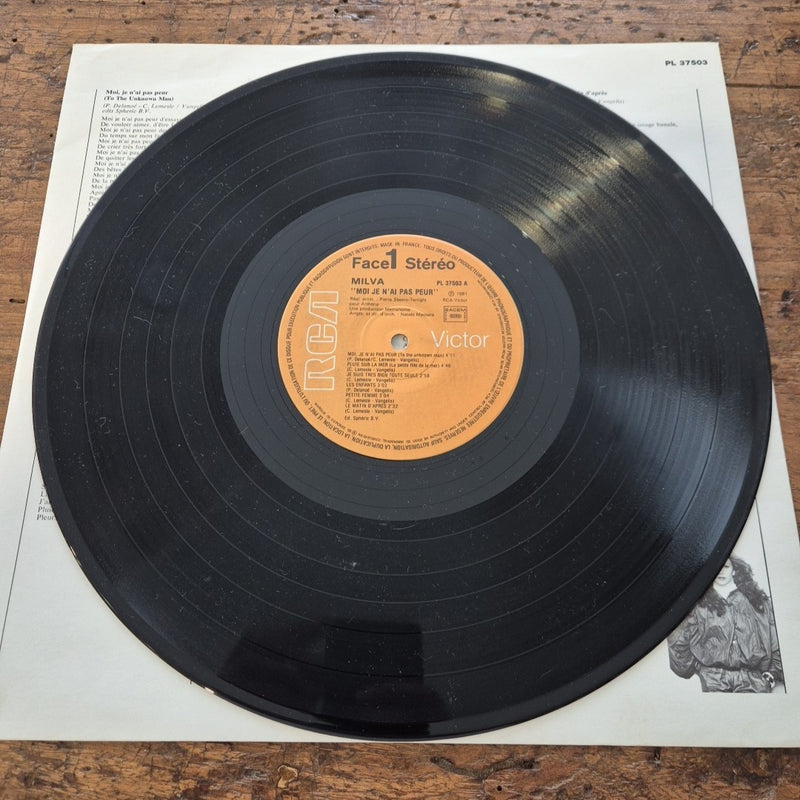 LP Milva - Moi Je N'ai Pas Peur RCA PL 37503 France Musica Italiana Vinile