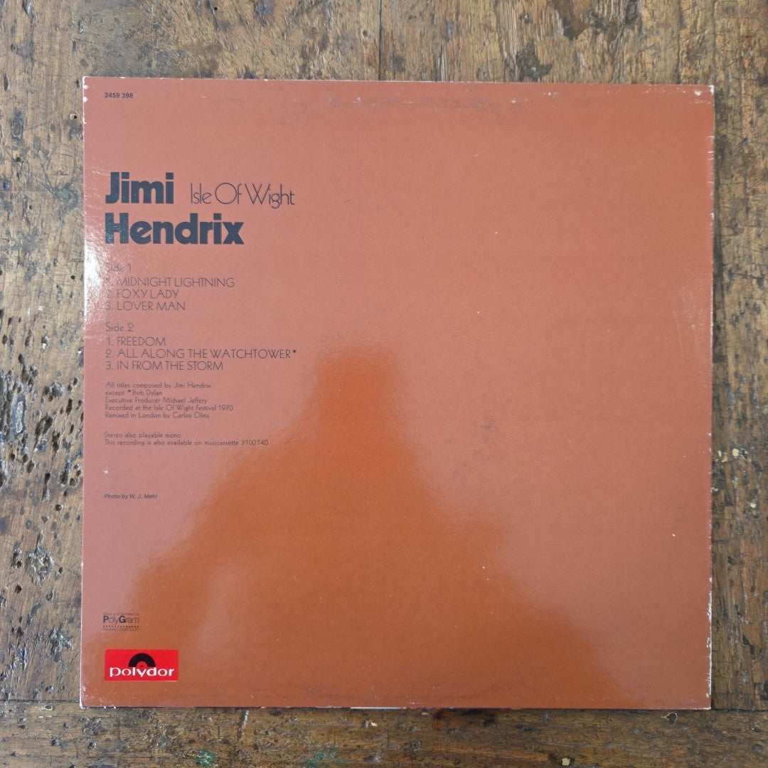 LP Jimi Hendrix - Isle Of Wight 2459 398 Made In Italy 1971 Psychedelic Rock