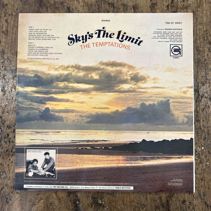 LP Sky’s The Limit - The Temptation TSM ST 60057 Funk Soul Disco Vinile 12”
