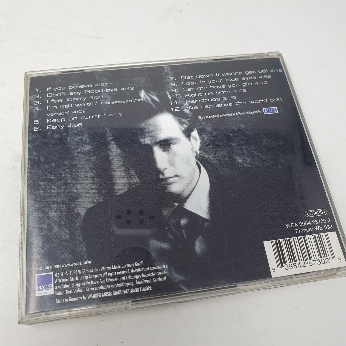CD Sasha  – Dedicated To...WEA Records – WEA 3984 25730-2