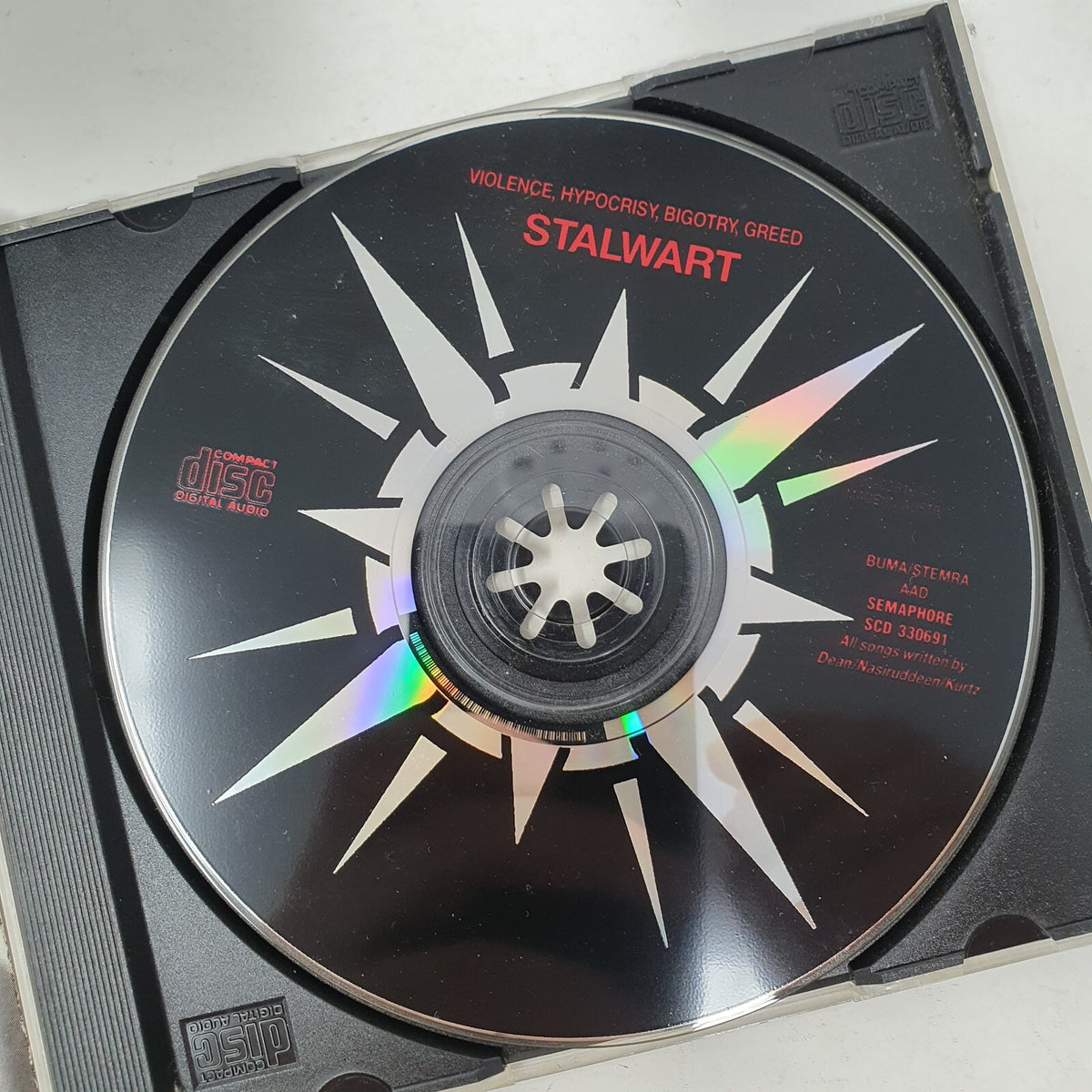 CD Stalwart  – Violence, Hypocrisy, Bigotry, Greed Semaphore