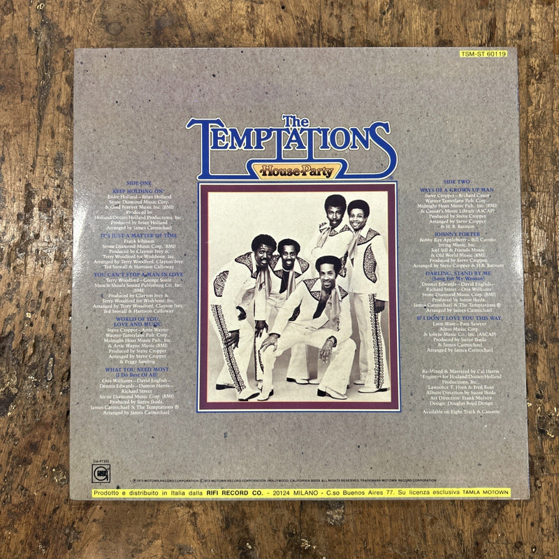 LP The Temptations - House Party TSM ST 60119 Italy 1975 Funk Soul Disco Vinile