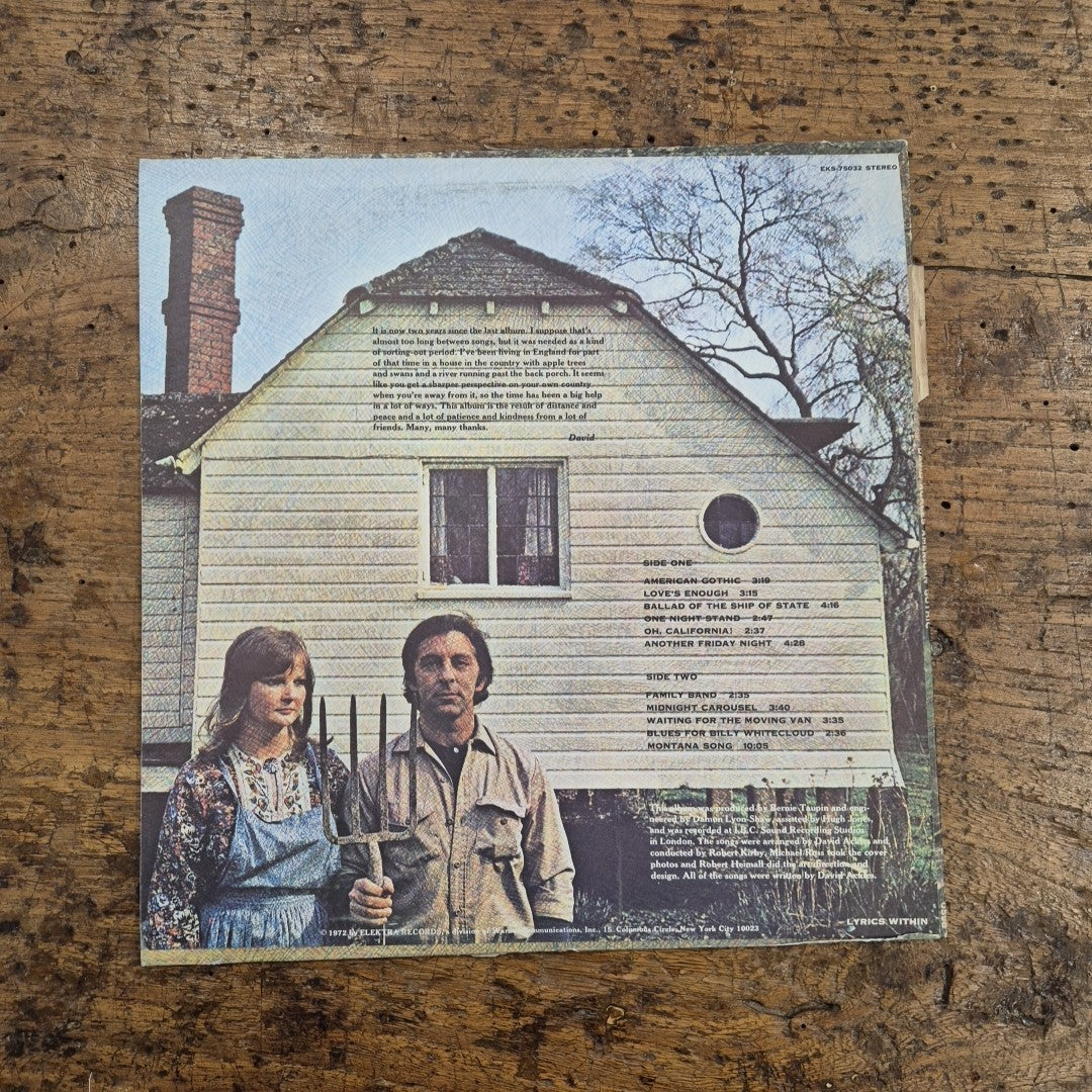 LP David Ackles - American Gothix EKS-75032 Elektra 1972 Rock Vinile