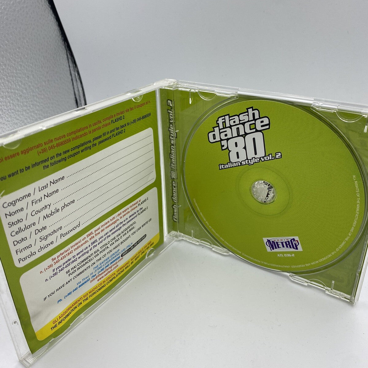 CD Various Flash Dance 80 Italian Style Volume 2 Compilation