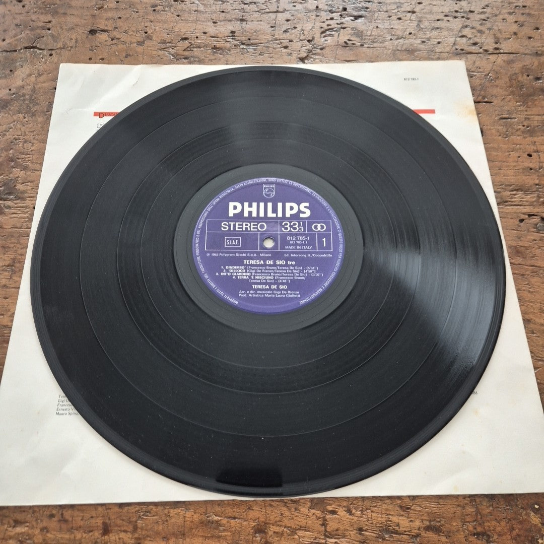 LP Teresa De Sio - Tre Philips 812 785-1 Musica Italiana Vinile Pop