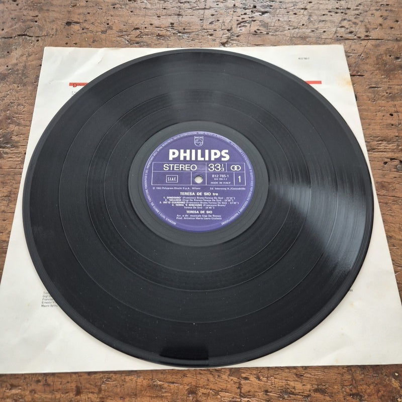 LP Teresa De Sio - Tre Philips 812 785-1 Musica Italiana Vinile Pop