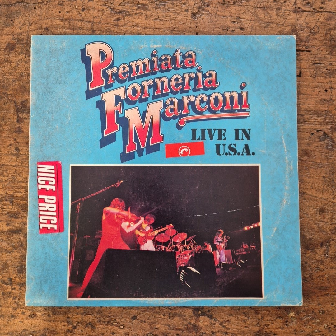 LP Premiata Forneria Marconi Live In U.S.A. DZSLN 55676 Italy 1974