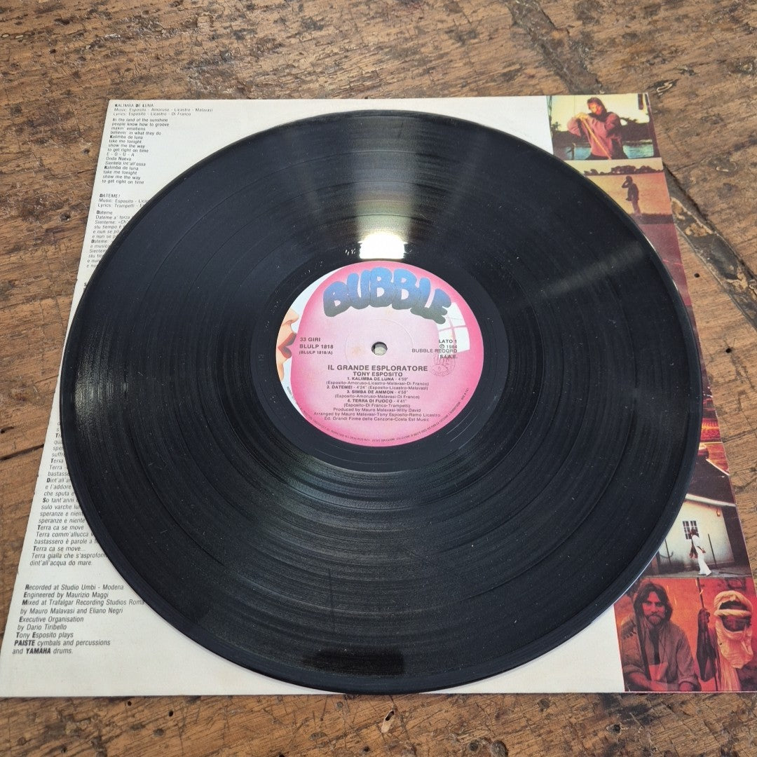 LP Tony Esposito - Il Grande Esploratore BLU 1818 Musica Italiana Vinile 12