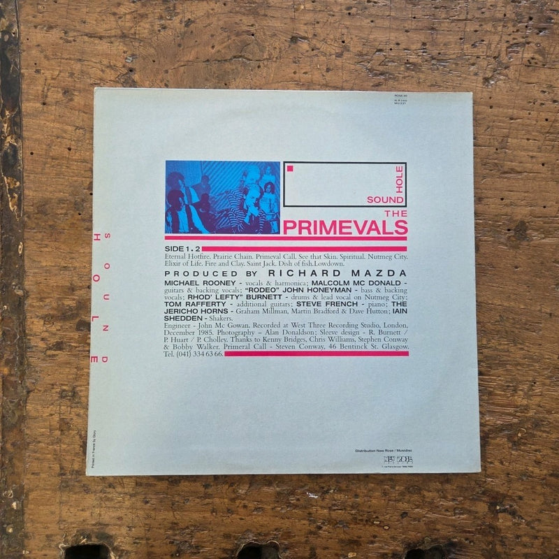 LP The Primevals - Sound Hole ROSE 80 1986 Musica Rock Vinile