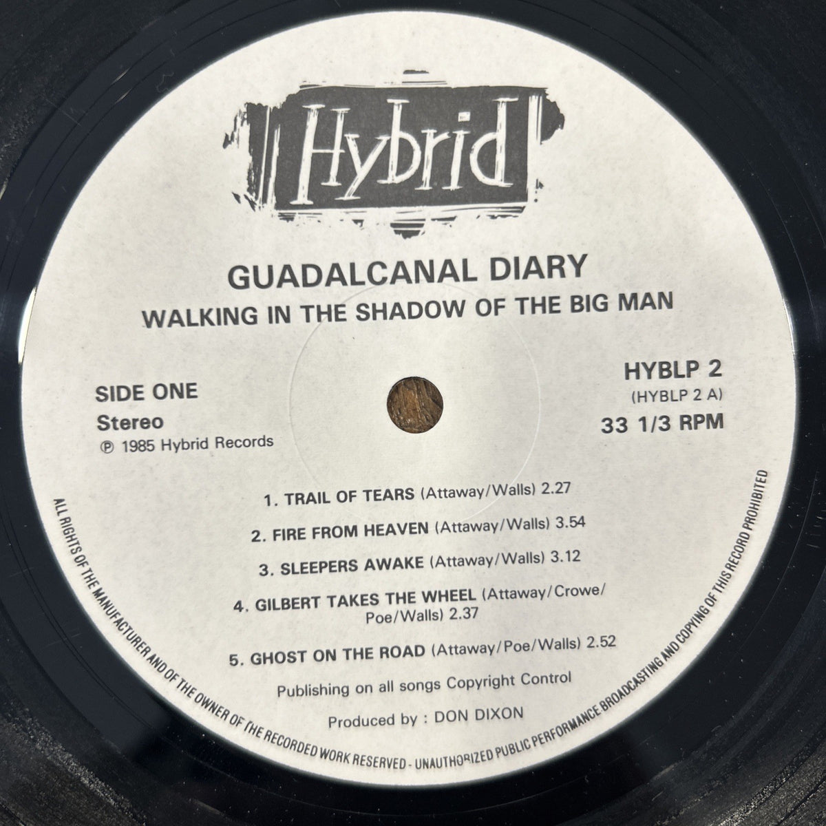 LP Guadalcanal - Walking In The Shadow Of The Big Man HYBLP2 UK Folk Rock Vinile