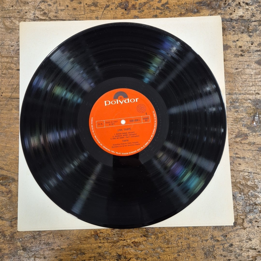 LP Taste - Live Taste 2383 028 L Made In Italy 1971 Musica Rock Vinile
