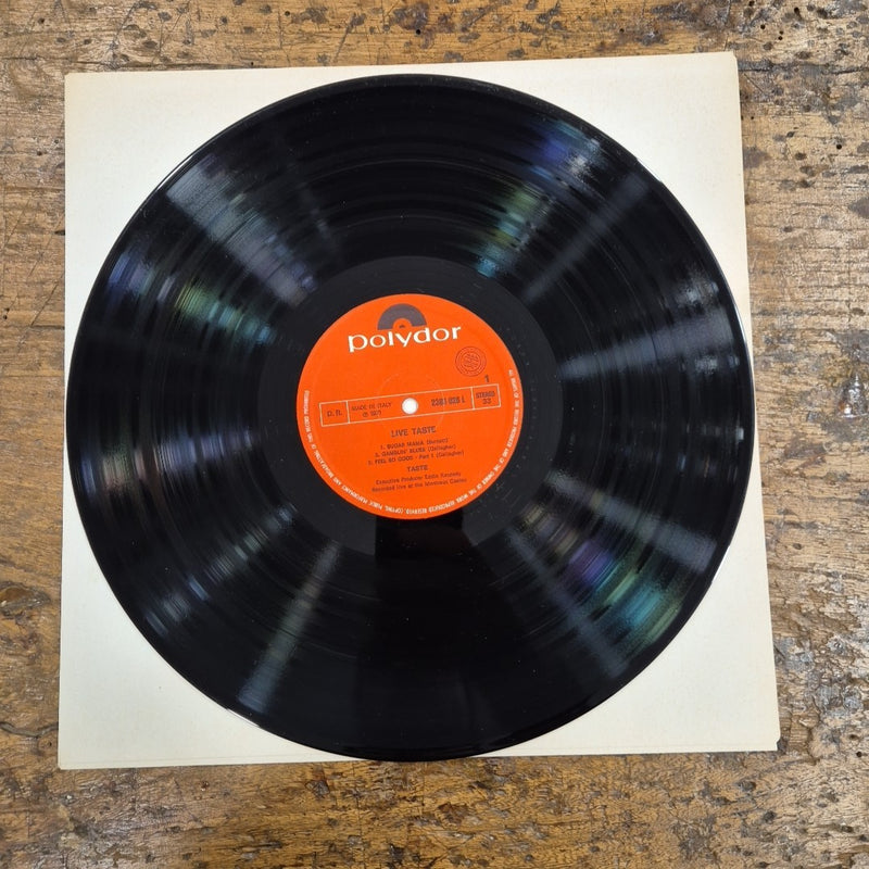 LP Taste - Live Taste 2383 028 L Made In Italy 1971 Musica Rock Vinile