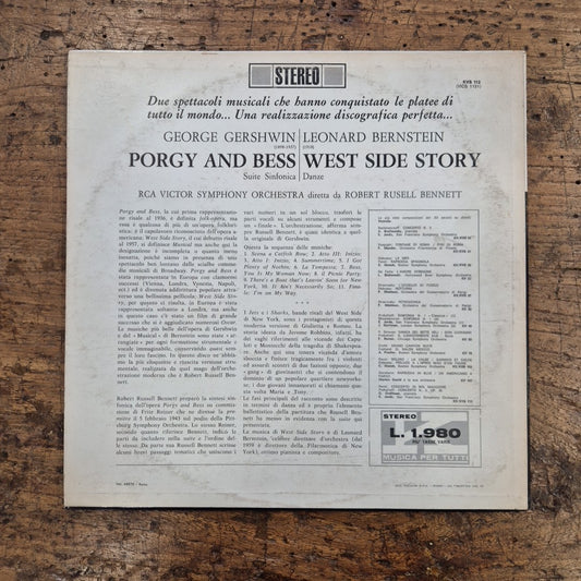 LP Porgy And Bess - West Side Story KVS 112 musica JAZZ Vinile 12