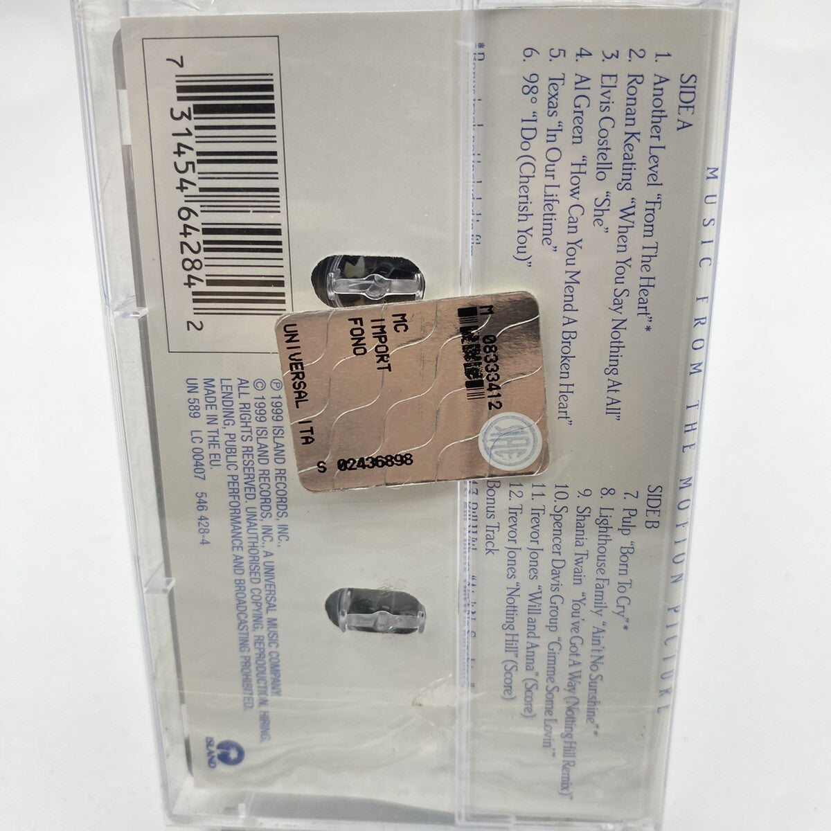 MUSICASSETTA Tape SS Various – Notting Hill Rock Stage Screen 1999
