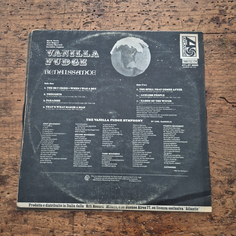 LP The Vanilla Fudge - Renaissance ATS ST 06009 Musica Rock Vinile 12
