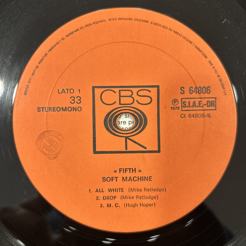 LP Soft Machine - Fifth S 64806 Vinile 1972 Jazz Prog Rock Progressive