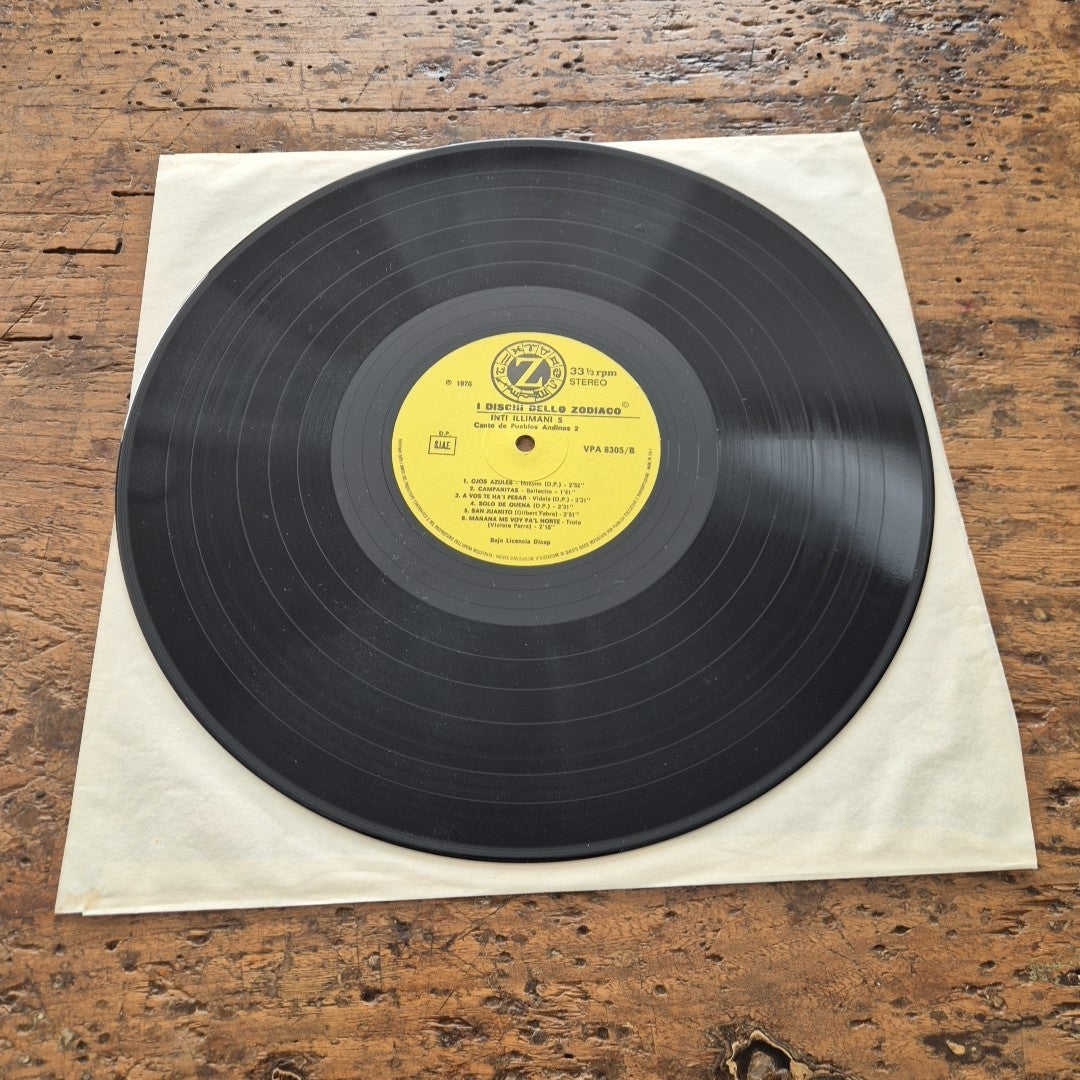 LP Inti-illimani 5 Canto De Pueblos Andinos 2 VPA 8305 Folk Country Vinile