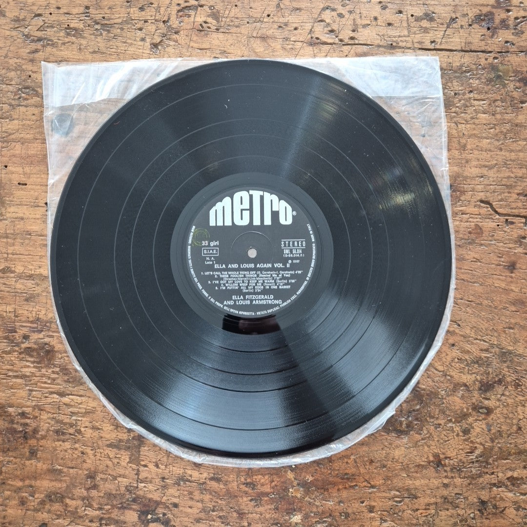 LP Ella And Louis Again Vol.2 SML 56.014 Musica Jazz Vinile 12
