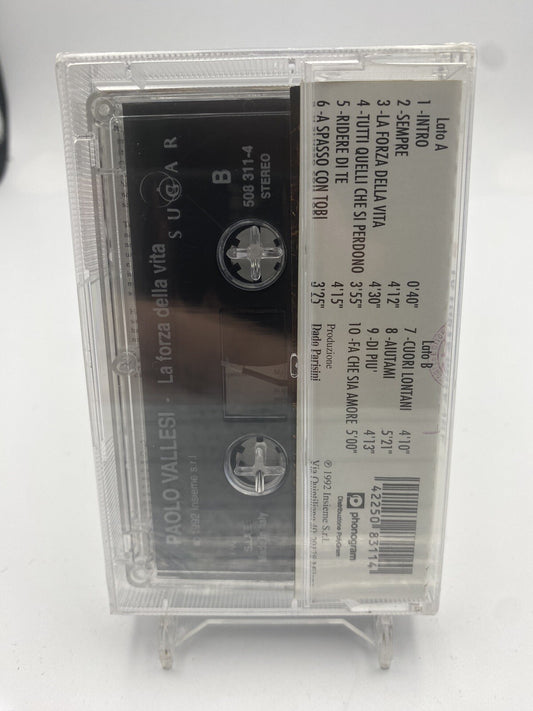 MUSICASSETTA Tape SS Paolo Vallesi – La Forza Della Vita Italy 1992
