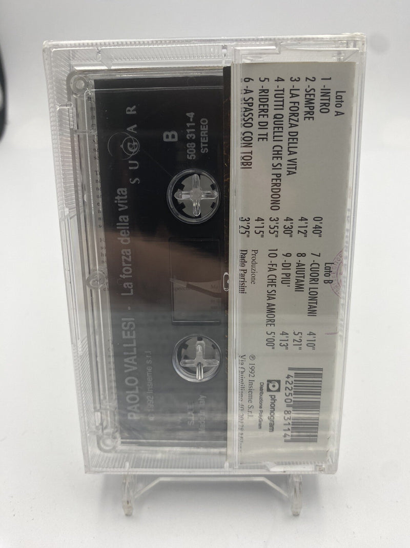 MUSICASSETTA Tape SS Paolo Vallesi – La Forza Della Vita Italy 1992