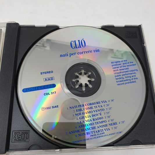 CD ITALIANA Clió – Nati Per Correre ViaFonit Cetra – CDL 317