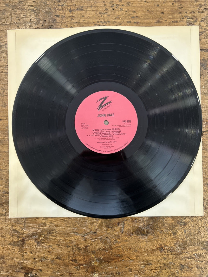 LP  John Cale- Music For A New Society ILPS 7019 Vinile Musica Alternative Rock
