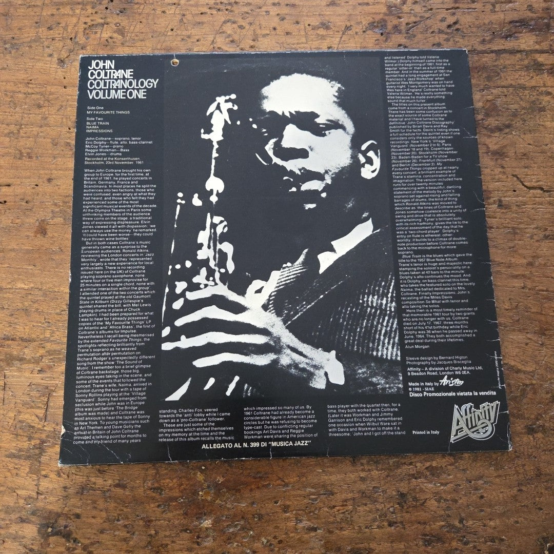 LP John Coltrane - Xoltranology Volume One PROM. 2P 1981 Jazz Music