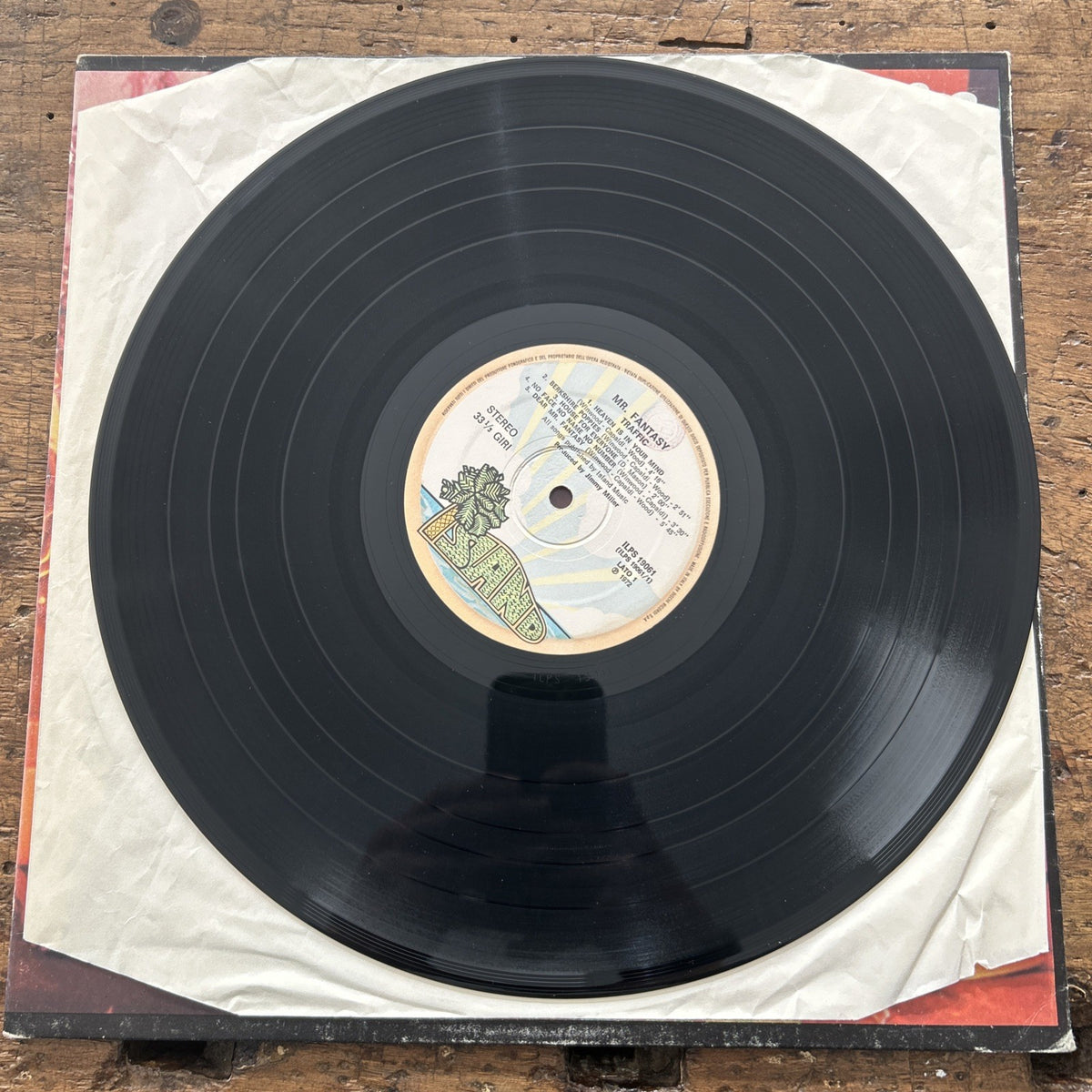 LP Mr. Fantasy - Traffic ILPS 19061 Vinile Musica Rock Psichedelica
