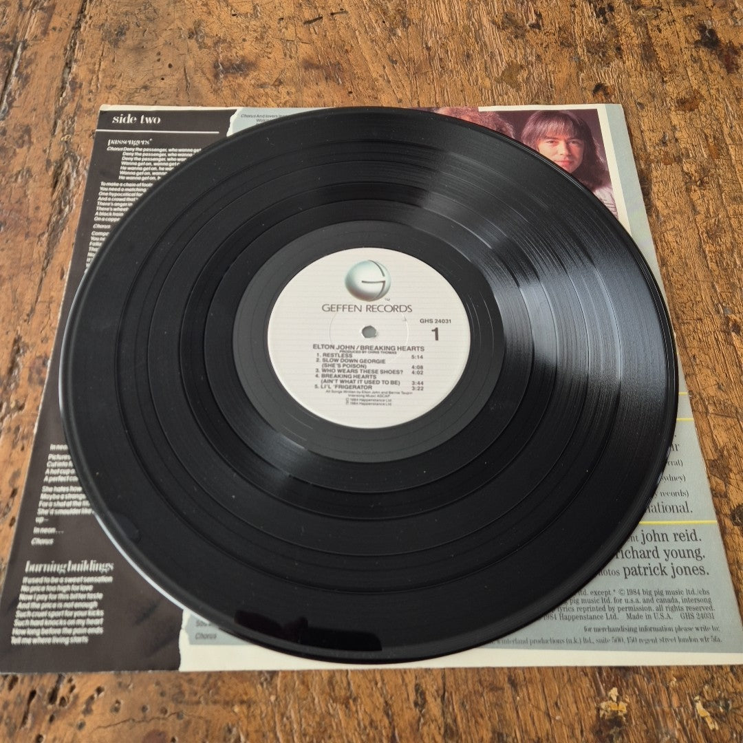 LP Elton John - Breakng Hearts GHS 24031 Musica Rock Pop 1984 Vinile