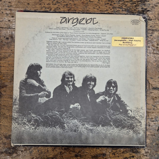 LP Argent - BN 26525 Made In USA Musica Rock Vinile Epic