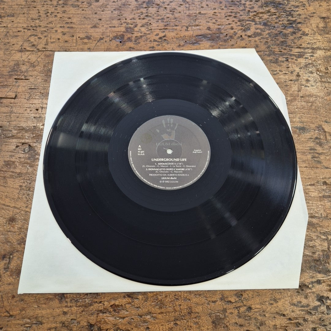 LP Underground Life - Adolescente X AA 003 Musica Rock Vinile 12