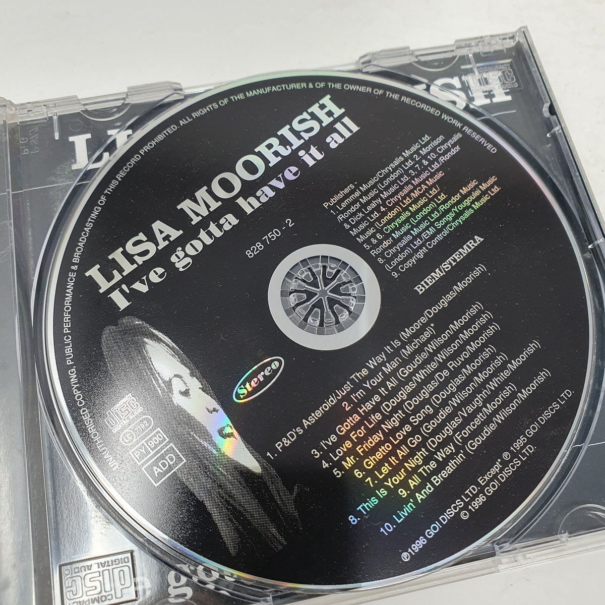 CD Lisa Moorish – I've Gotta Have It All Go! Beat – 828 750-2