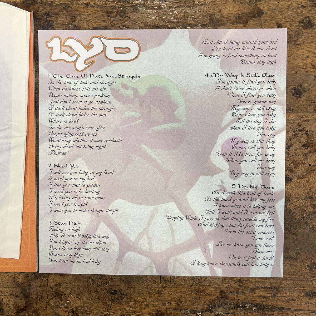 10" Vinyl Rock Lyd- Lyd Space Rock Psychedelic Rock Italy 2013