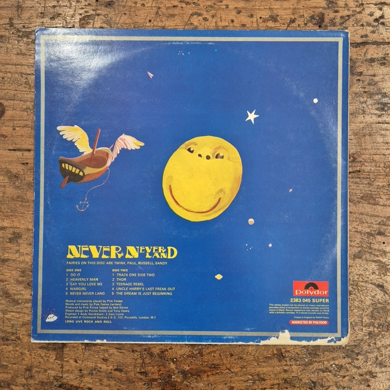 LP Pink Fairies - Never-neverland 2383-045 Polydor Made In UK Vinile Musica Rock
