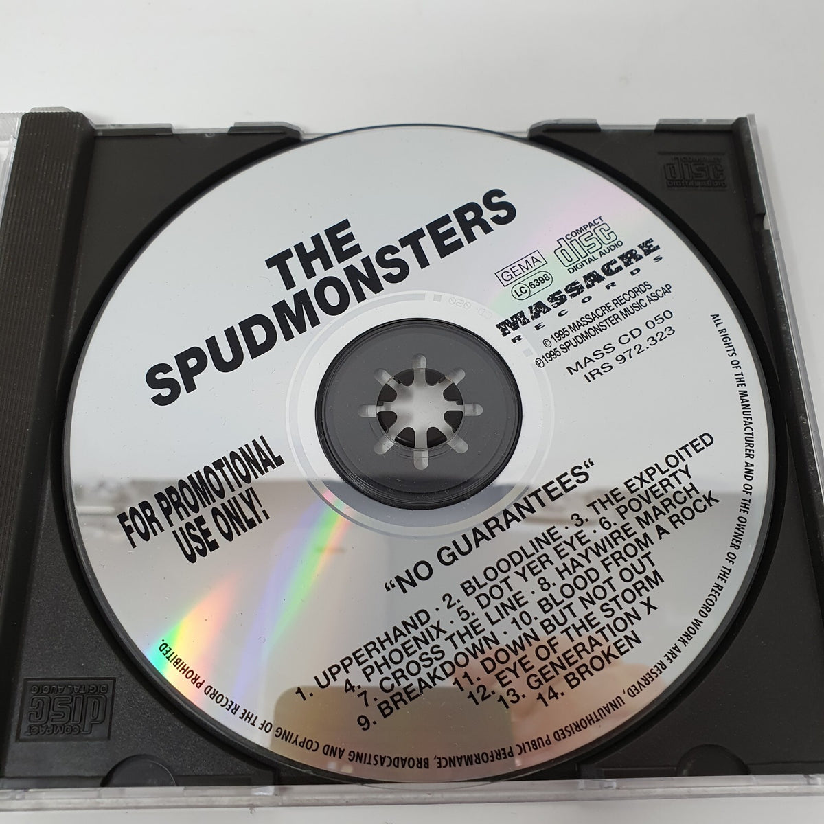 CD The Spudmonsters – No Guarantees Massacre Records – MASS Cd050