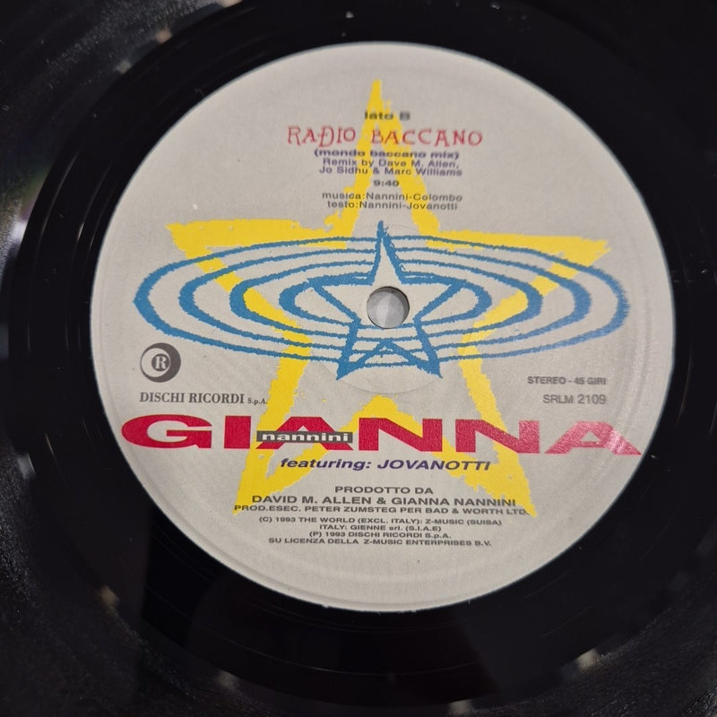 LP Gianna Nannini - Radio Baccano Mix SRLM 2109 Musica Italiana Vinile