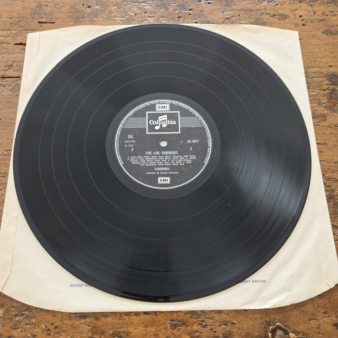 LP  Yardbirds - Five Live Yardbirds 33SX 1677 1964 Made In UK Rock Music