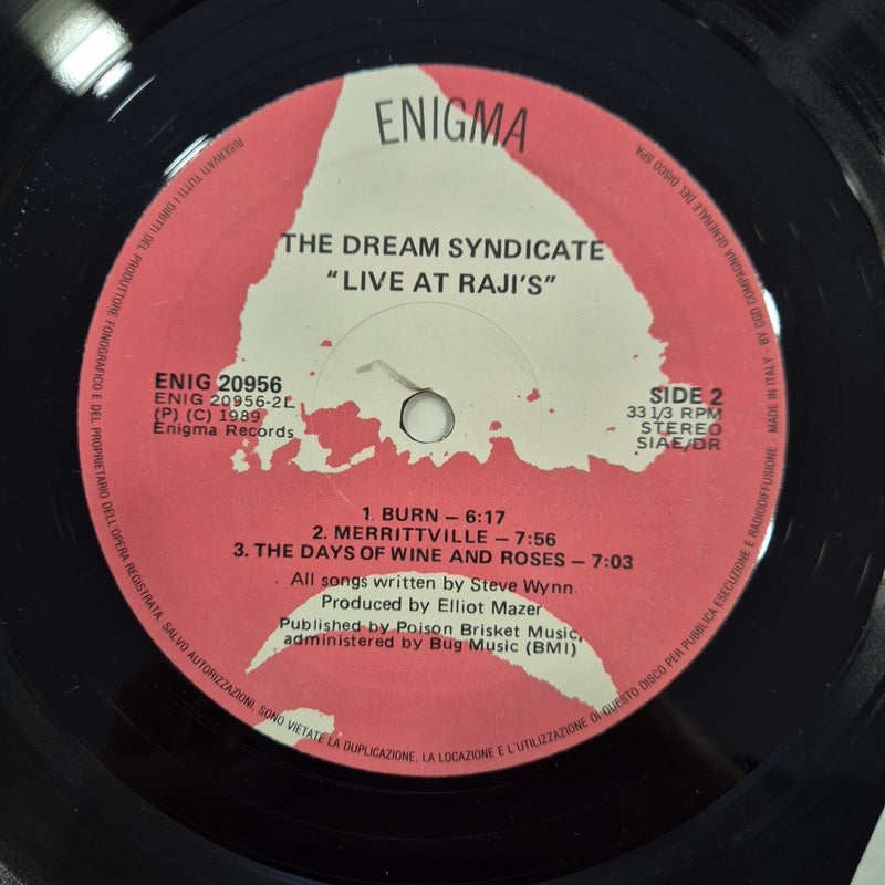 LP The Dream Syndacate - Live At Raji's ENIG 20956 Musica Rock Garage Vinile