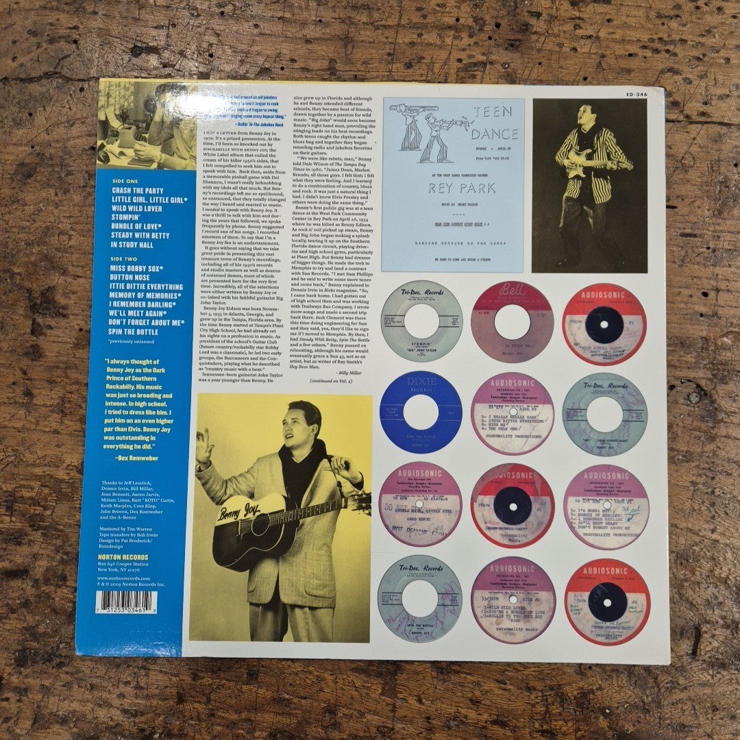 LP Benny Joy - Crash The Party 1957-61 Vol.1 ED-346 Vinile Rock