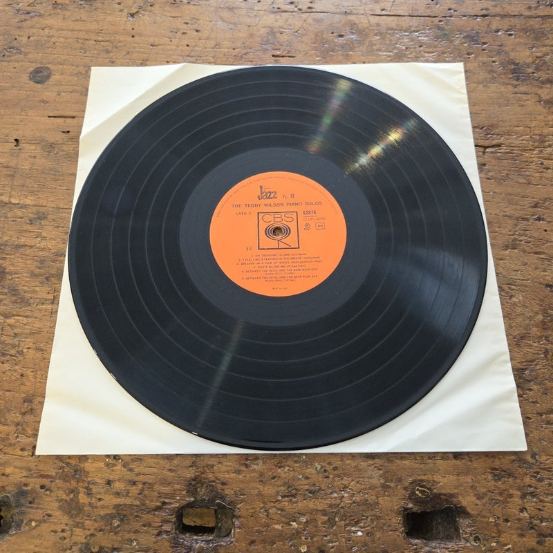 LP Teddy Wilson - Piano Solos CBS 62876 Jazz Vinile 1967